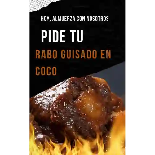 Rabo de Res Guisado en Coco