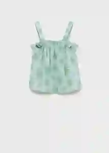 Blusa Audrey Verde Pastel Talla 11 Niña Mango