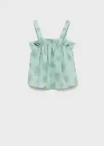 Blusa Audrey Verde Pastel Talla 11 Niña Mango