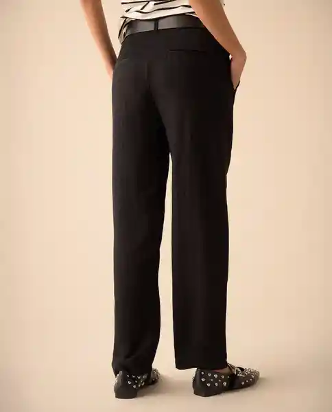 Pantalón Negro Puro Ultraoscuro Talla 12 431G200 Esprit