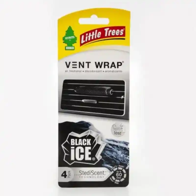 Little Trees Ambientador Vent Wrap Black Ice