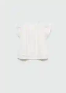 Blusa Creta Off White Talla 69 Niñas Mango