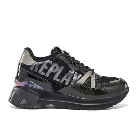 Replay Tenis Sneaker Para Mujer Negro Talla 40