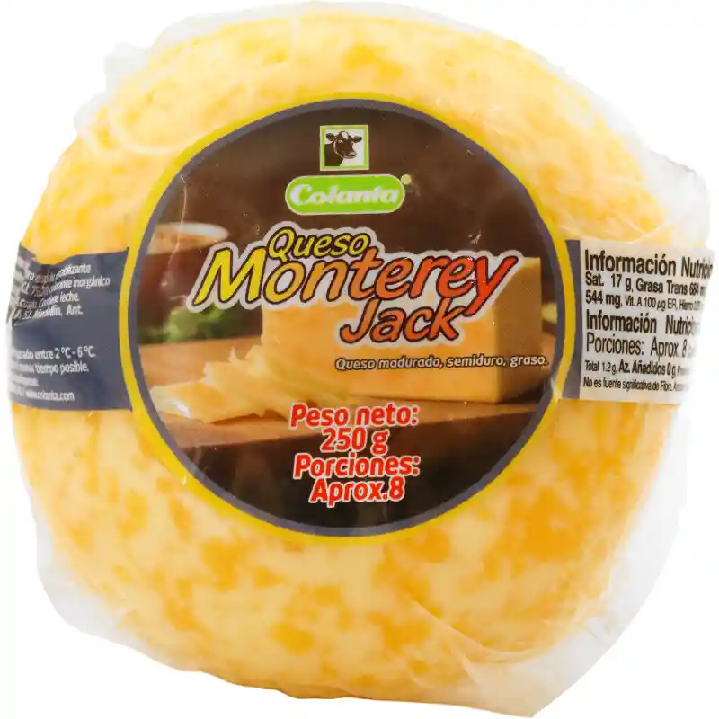 Queso Tipo Monterey Jack Colanta x 250 g