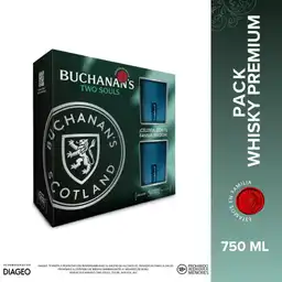 Whisky Buchanan S Two Souls + 2 Vasos de Regalo (750 Ml)