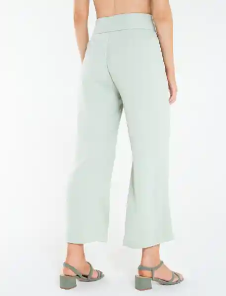 Pantalón Melissa Mujer Verde Eucalipto Claro Talla 6 Naf Naf