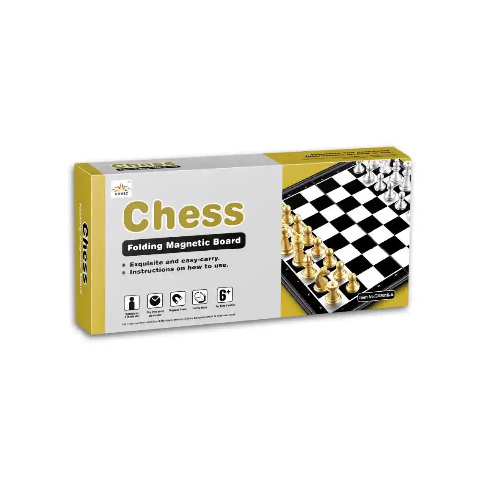 Ajedrez Mediano Magnetico Caja Plasticos Asociados