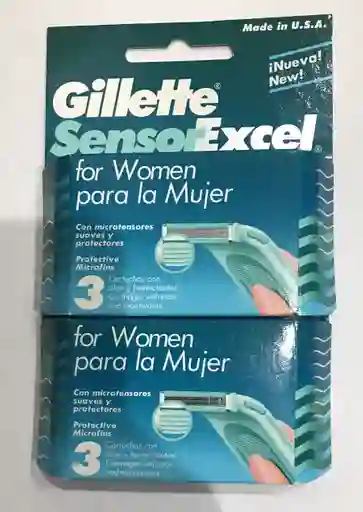 Gillette Sensor Excel Cartuchos para Afeitar con Aceites Botánicos