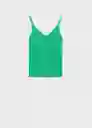 Top Gym Verde Talla S Mujer Mango