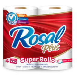 Rosal Plus Papel Higiénico Super Rollo XXG Triple Hoja