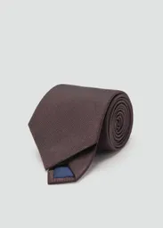 Corbata Basic8 Marrón Talla 99 Hombre Mango