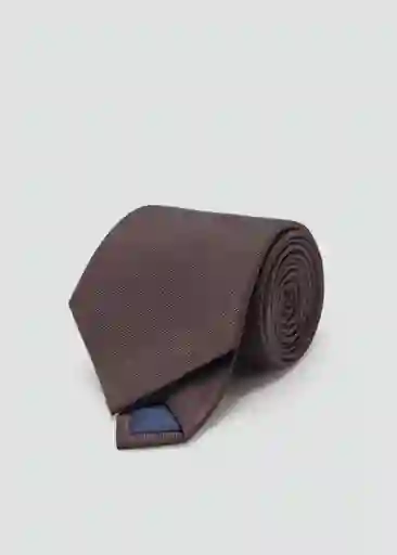 Corbata Basic8 Marrón Talla 99 Hombre Mango