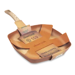 Amercook Sartén Plancha Terracota 28 cm