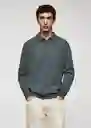 Camiseta Polo Tens Musgo Talla XL Hombre Mango