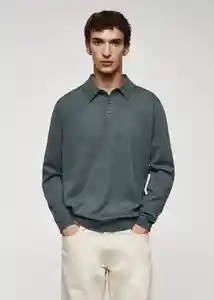 Camiseta Polo Tens Musgo Talla XL Hombre Mango
