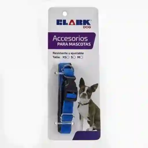 Clark Collar Perro Talla M 15 mm Azul Rey 40889