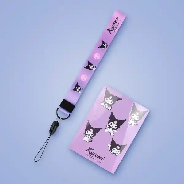 Ventilador de Mano Kuromi Morado Serie Sanrio Miniso