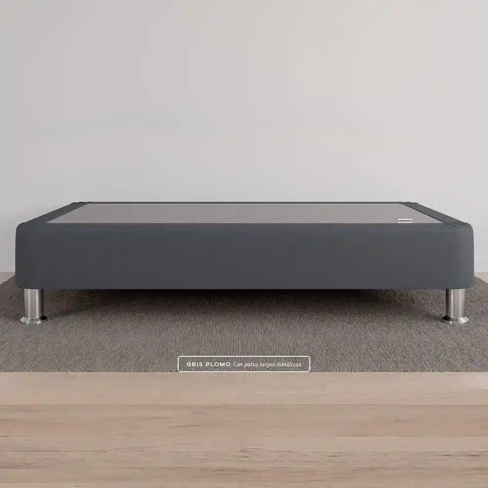 Cama Base Gris Plomo 100x190 Comodisimos Esmgp0088pme14