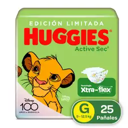 Huggies Pañal Active Sec Etapa 3/G 25 Und