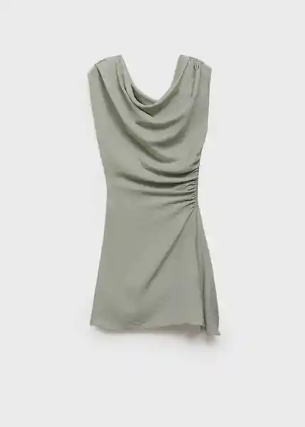 Vestido Leandra Azul Talla L Mujer Mango