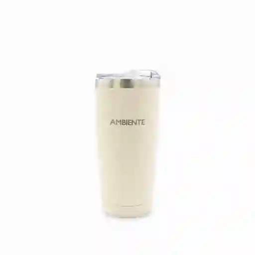 Termo Sierra Beige en Acero Inoxidable 550 mL Ambiente Gourmet