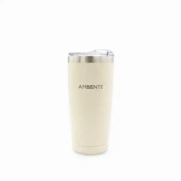 Termo Sierra Beige en Acero Inoxidable 550 mL Ambiente Gourmet