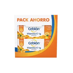 Pack Ahorro Tabletas Cebion Vitamina C X 20