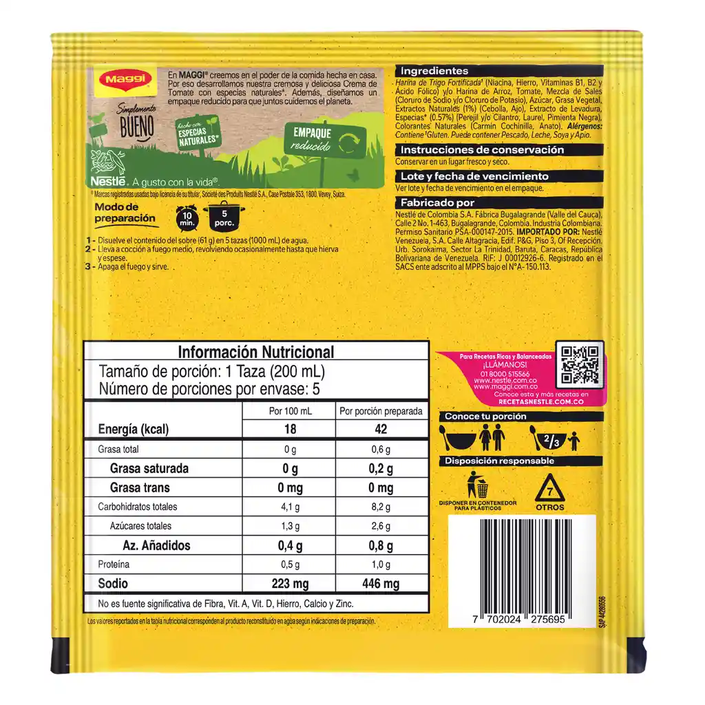Crema de Tomate MAGGI x 61g