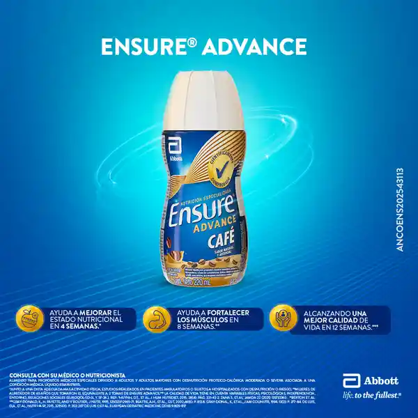 Ensure Advance Café Con Proteína + Hmb Líquido