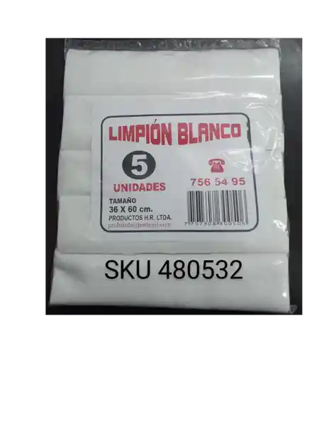 Limpion hr Blanco 36-60 cm