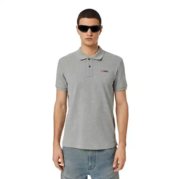 Diesel Camiseta Polo Masculino Gris Claro L - T-SMITH-DIV