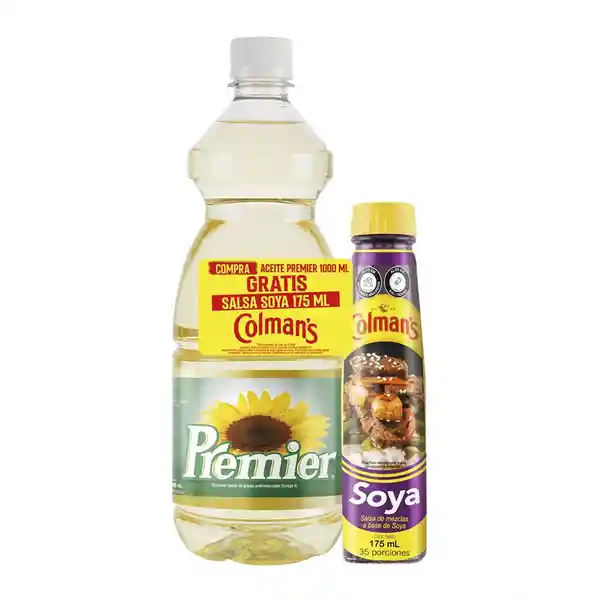 Premier Aceite Girasol Salsa Colmans Soya