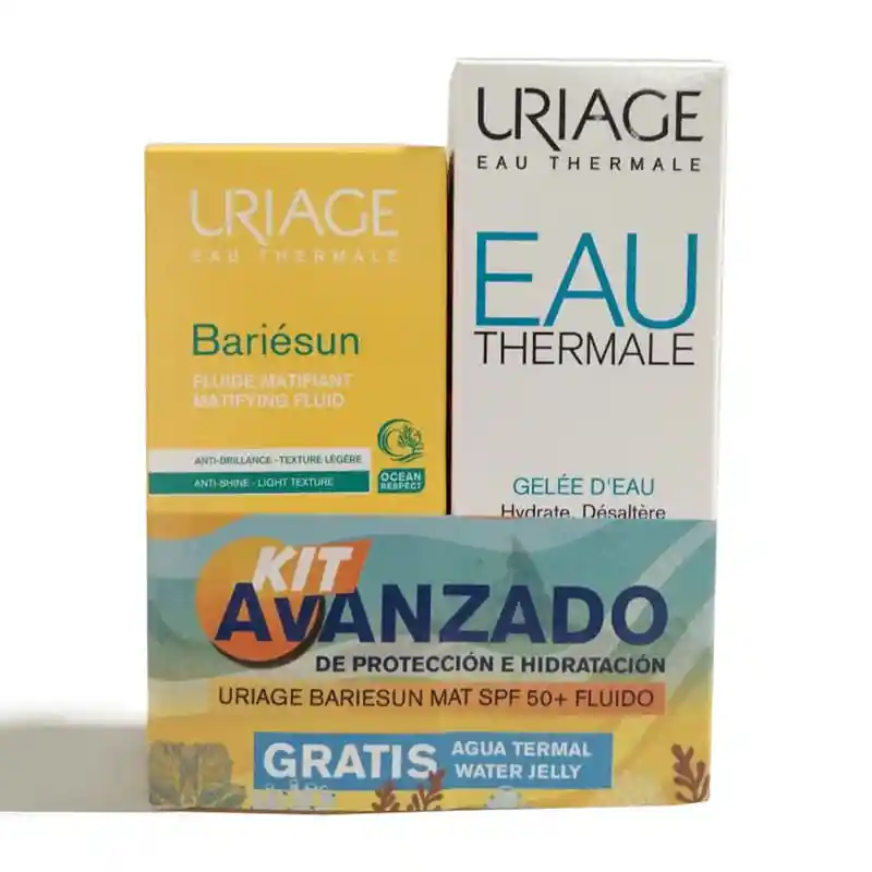 Uriage Kit Protector Bariésun Mat Spf 50 + Agua Termal Jelly