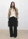 Gabardina Trench Polana Beige Talla XS Mujer Mango