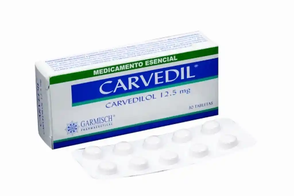 Carvedil 12.5 Mg x 30 Tabletas