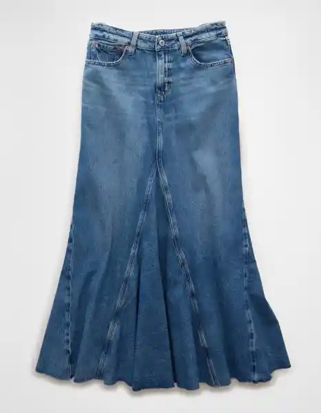 Falda Mujer Azul Talla 2 5154936 American Eagle