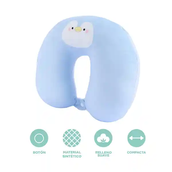 Almohada Para Viaje en Forma de u de Pingüino Miniso