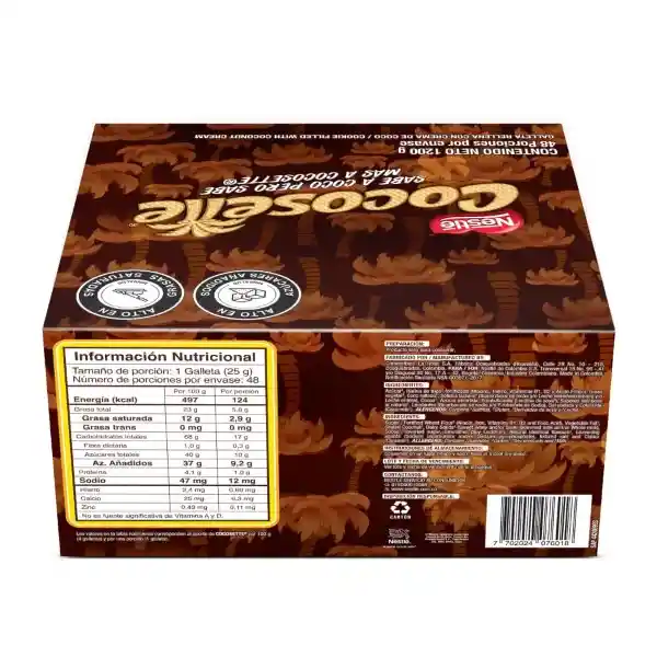 Cocosette Galletas Wafer Rellenas Con Crema de Coco 