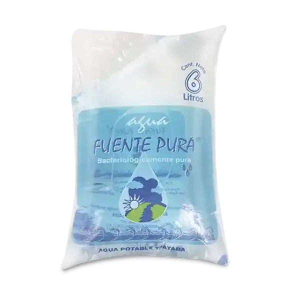 Mercacentro Agua Potable Fuente Pura en Bolsa