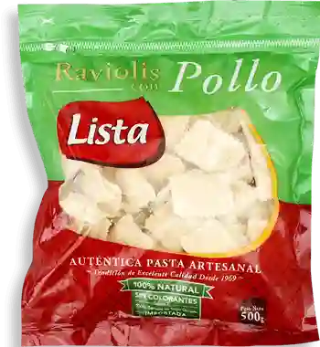 Lista Pasta Raviolis Con Pollo