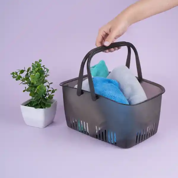 Cesta de Almacenamiento Serie Gris Miniso