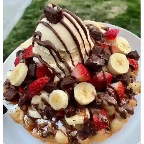 Waffles Big con Fresas