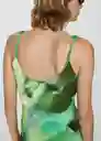 Vestido Aqua Verde Talla 24 Mujer Mango