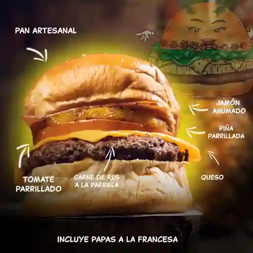 Hamburguesa hawaiana