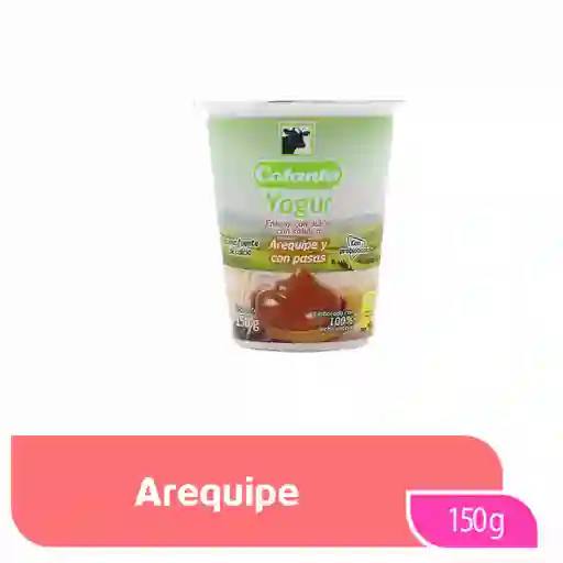 Yogur Colanta Entero Arequipe con Pasas