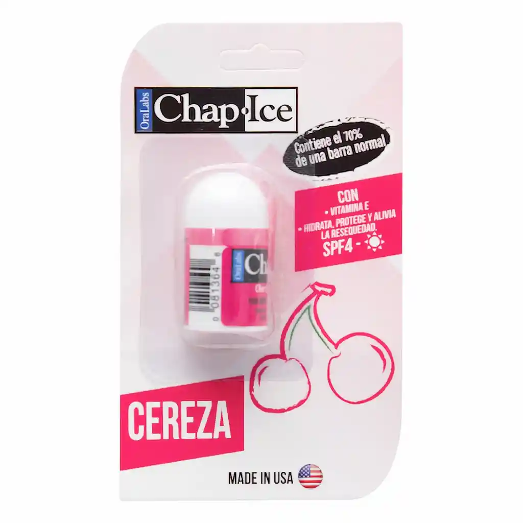 Chap Ice Protector Labial Mini Cereza
