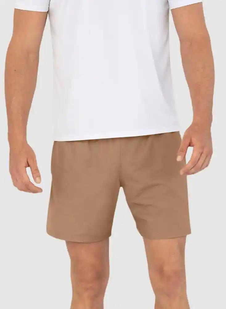 518024 Pantaloneta Deportiva Con Bolsillo Trasero y Bóxer Interno