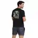 Camiseta Manga Corta Palm Haven Hombre Negro-l