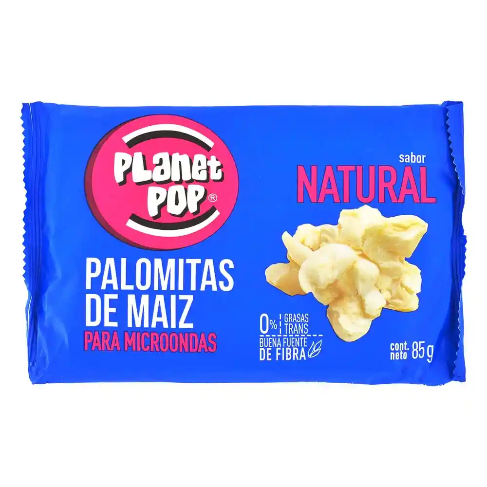 Planet Pop Palomitas de Maíz Sabor Natural