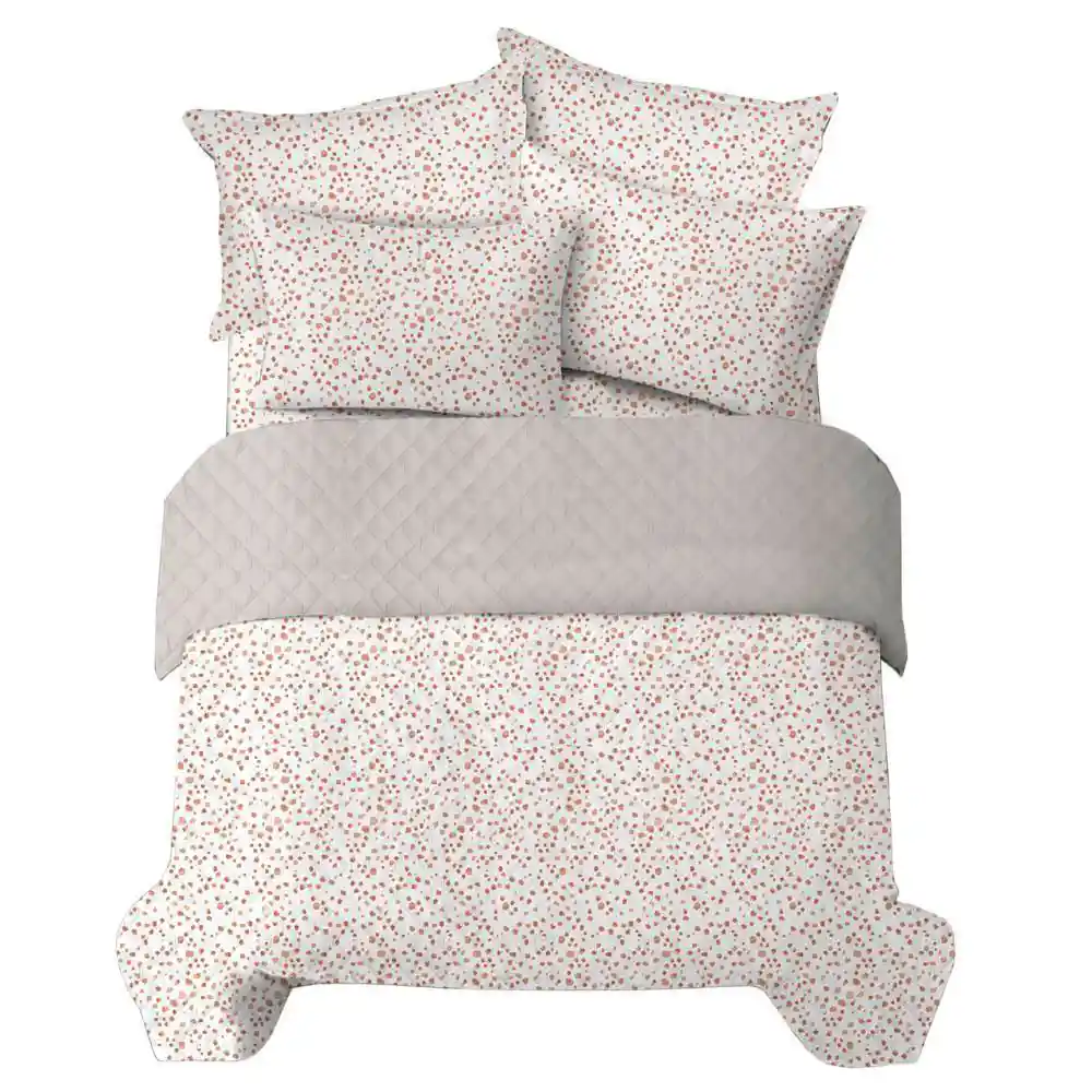 Combo Quilt+semijuego Ex Micro Extradobl-surtido
